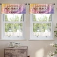 thumbnail image 2 of LALILO Kitchen Curtain Valance Vintage Bohemian Floral Rod Pocket Window Curtain 52"x 18" Set of 2, 2 of 7