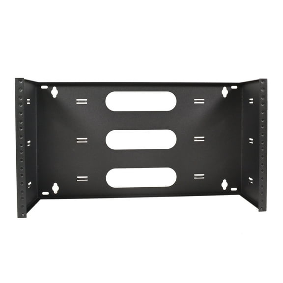19" Two Space 6U Steel Wall Mount Hinged Swing Out Patch Panel Bracket 6" Deep