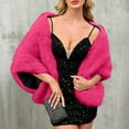 thumbnail image 2 of qolati Faux Furs Shawl Wraps for Women Winter Warm Scarf for Wedding Cape Vintage Cover Up for Bride and Bridesmaids Evening Dresses, 2 of 5