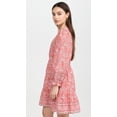 thumbnail image 4 of Vestido Velvet Mary para mujer, rosa rojo, floral, ligero, 4 of 6