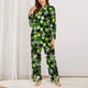 thumbnail image 2 of Balery Soccer1 Conjunto de Pijama con Estampado para Mujer, Conjunto de Dos Piezas con Manga Larga, Ropa de Dormir Suave con Bolsillos, Pijamas Cómodos-Medium, 2 of 7