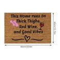 thumbnail image 2 of Funny Welcome Doormat, Outdoor Rug Many Beautiful Patterns Soft Absorbent Water Non-Slip Easy-Clean 15.7x23.6in Brown, 2 of 7