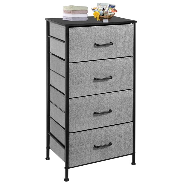 4 Drawers Dresser For Bedroom Living Room Chest Of Drawers Tall Dresser Organizer For Kids Children Baby Nursery Toddler Black Walmart Com Walmart Com
