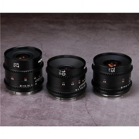 UPC: 6940486702835 | Laowa Cine Prime Wide 3-Lens Bundle with 7.5mm 10mm T2.1 and 17mm T1.9 Lens for Micro Four Thirds