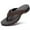 Brown, variant on Mens Thong Sandals Arch Support Indoor and Outdoor Beach Flip Flop