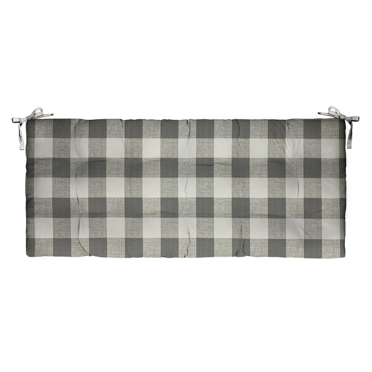 RSH D cor Indoor Outdoor 2 Tufted Bench Cushion with Ties 36 x