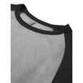 thumbnail image 3 of Ma Croix Mens Baseball Raglan 3/4 Sleeve Plain Jersey Team Uniform Athletic Sportswear T Shirt, 3 of 6