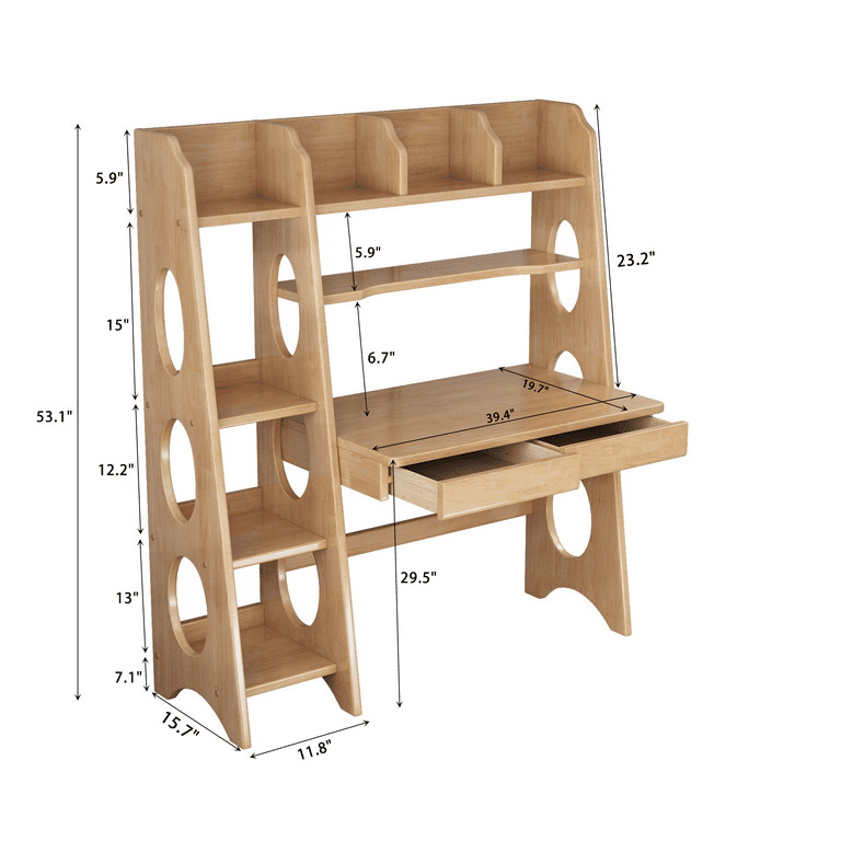 Buy KidKraft Wooden Study Desk For Children With Chair, Bulletin Board And Cabinets White Gift For Ages 5 10