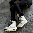 thumbnail image 5 of QISIWOLE Women's Winter Outdoor Plus Velvet Non-slip Mid-tube Platform Snow Boots rollbacks, 5 of 7