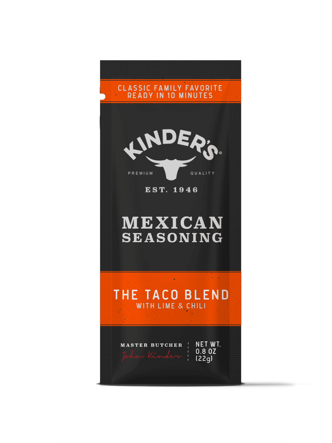 Kinder's, The Taco Blend Premium Quality Seasoning, A Blend of Ancho