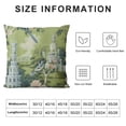 thumbnail image 5 of Wuche Vintage Green Pillow Cover French Country Decorative Pillows Pagoda Garden Imperial Green Outdoor Throw Pillow Covers Farmhouse Pillowcases Cushion Covers for Couch, 5 of 5