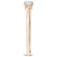 thumbnail image 3 of ANGARA Natural 0.25 Ct. Diamond Classic Engagement Ring in 14K Rose Gold for Women (Ring Size: 12), 3 of 10