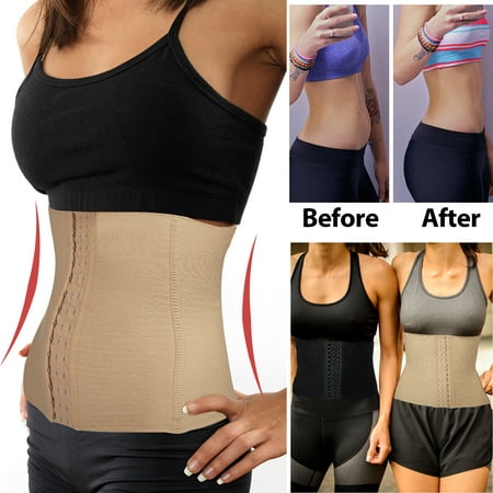 

Body Shaper Waist Trainer Corset Tummy Control Shaping Belt Weight Loss Gym Shapewear Girdle Black XL