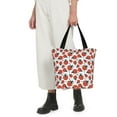 thumbnail image 5 of Pofeuu Red Ladybugs Print Women Fashion Shoulder Handbags Top Handle Satchel Bags Tote Shoulder Shopping Bag Stylish Canvas Tote Bag, 5 of 6