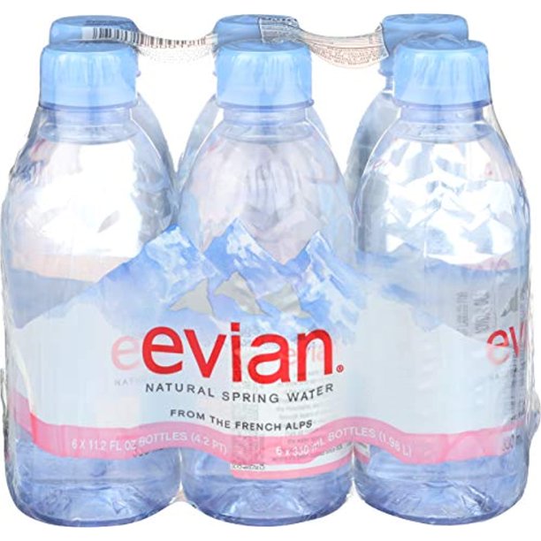Evian, Water, 6 Ct, 11.2 Oz Each