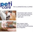 thumbnail image 3 of PetiCare LED Light Pet Nail Clipper- Great for Trimming Cats & Dogs Nails & Claws, 5X Magnification That Doubles As A Nail Trapper, Quick-Clip, Steal, 3 of 5