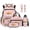 Pink Capybara Sleep Star Moon, variant on FOR U DESIGNS Pink Capybara Sleep Star Moon Print Backpack for Girls 6 Pack Backpack Set Backpack with Lunch Box Pencil Case Water Bottle Sleeve Bookmark Keychain School Bookbag for Kids Elementary