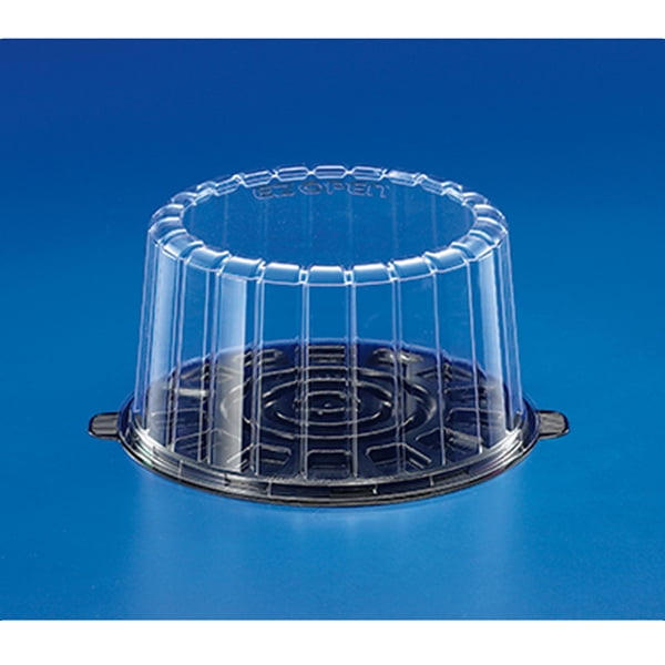 Double Layer 7 Inch High Dome Plastic Cake Containers,Case of 100 EA