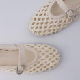thumbnail image 5 of Cushionaire Wendy Woven Mary Jane Flats For Women | Breathable Open Weave Flats With Adjustable Buckle Strap | Stylish Everyday Mary Jane Flats, 5 of 22