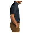 thumbnail image 3 of Yellow Rooster Men's Short Sleeve Carefree Poplin Shirts River Blue Navy 3XL, 3 of 6