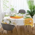 thumbnail image 3 of Yayeee Tablecloths 54" x 72" Rectangle Wrinkle Resistant Party Table Cover, Floral Watercolor Oranges, 3 of 8