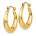 thumbnail image 2 of Primal Gold 14 Karat Yellow Gold Hoop Earrings, 2 of 6