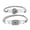 B, variant on C Titanium Steel Couple Bracelet Set Lock Design Adjustable Stainless Steel Cuff Friendship Jewelry For Men Women