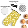 thumbnail image 4 of Oven Mitts and Pot Holders 4 Piece, Tulips Flowers Yellow White High Heat Slip Resistant Oven Mitt and Trivets Set Kitchen Oven Glove Pot Holders for Cooking Baking Grilling, 4 of 7