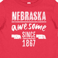 thumbnail image 4 of Inktastic Nebraska Awesome Since 1867 Boys or Girls Baby T-Shirt, 4 of 5