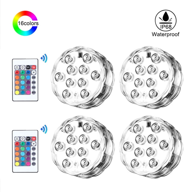 1、Luz LED sumergible ultra brillante --- La vela de té subacuática tiene 10 chips LED SMD5050.