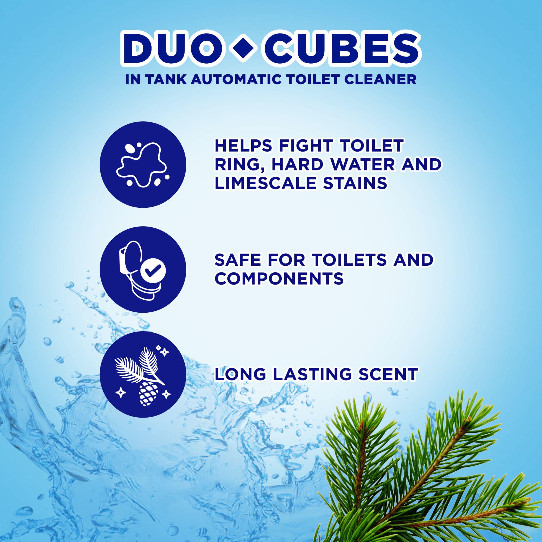 (7 pack) Soft Scrub In-Tank Toilet Cleaner Duo-Cubes, Alpine Fresh, 4Ct, Continuous Clean, Cleans&Freshens
