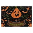 thumbnail image 3 of Halloween Horror Orange Pumpkin Spooky Castle Placemats Set of 4 Funny Holiday Table Mats for Dining No Slip Waahable Fall Seasonal Cute Kitchen Decor Party Home Decoration, 3 of 6