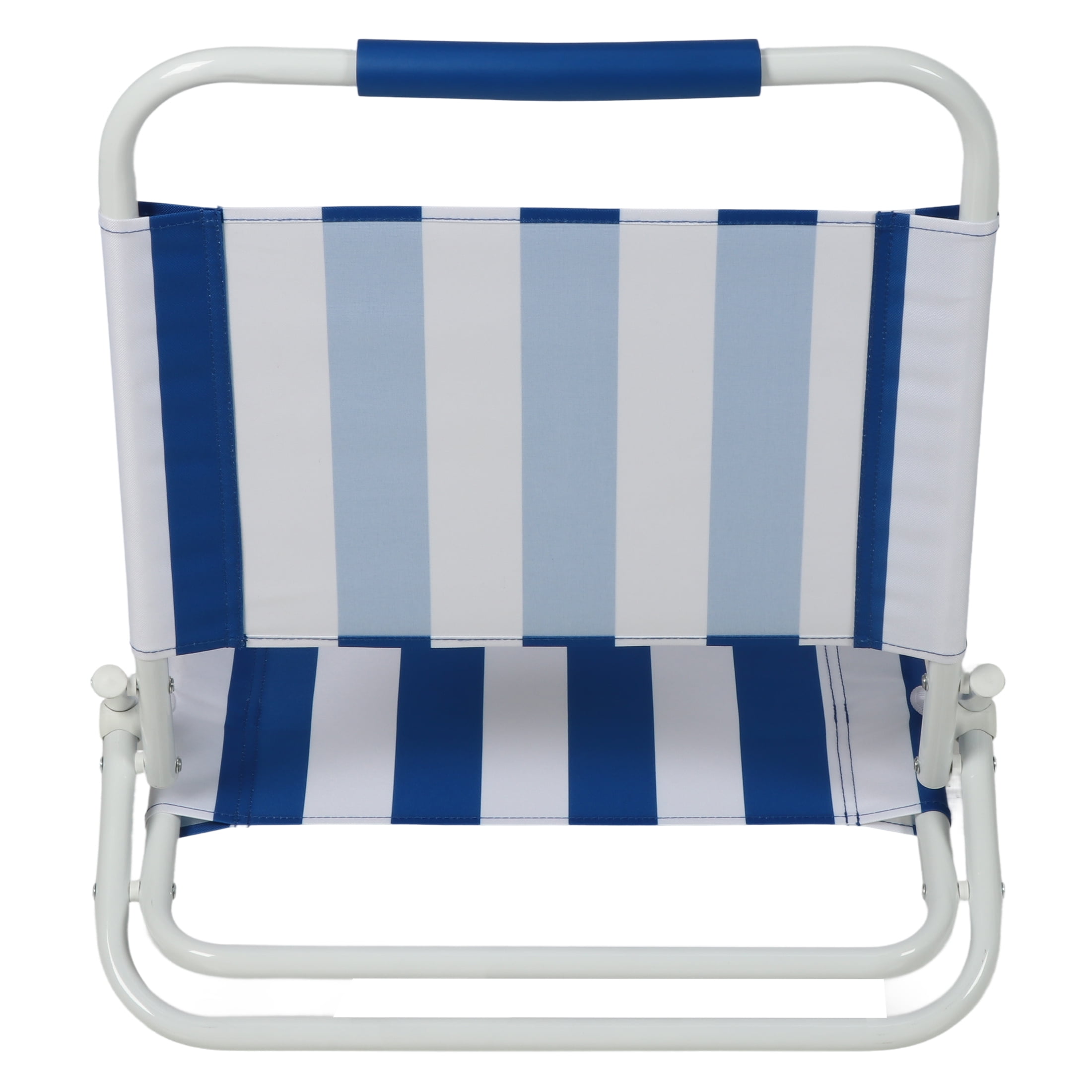 Mainstays Beach Sand Chair, Stripe, Blue White