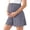 Dark Gray, variant on Cavosen Womens Drawstring Shorts Viscose Over The Belly Loose Maternity Shorts Wide Leg Elastic Waist Pregnancy Shorts Solid Breathable Summer Lounge Pants