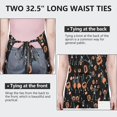 thumbnail image 6 of Halloween Skeletons and Pumpkins Apron-Garden Aprons for Women with Pockets-Cotton Linen Waterproof Kitchen Cooking Gardening Aprons Adjustable for Kitchen,Cooking,BBQ and Salon 32"x27", 6 of 7