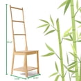 thumbnail image 5 of Jilary Bamboo Bath Towel Rack, Multifunctional Bathroom Floor Shelf, Floor Storage rack, Chair with Towel Rack, 5 of 6