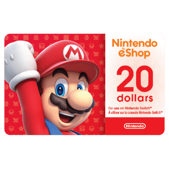 Nintendo eShop $20 (Code Numérique)