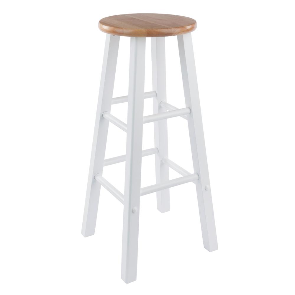Winsome Wood Element 2-Piece Bar Stools, Natural & White Finish - image 4 of 6