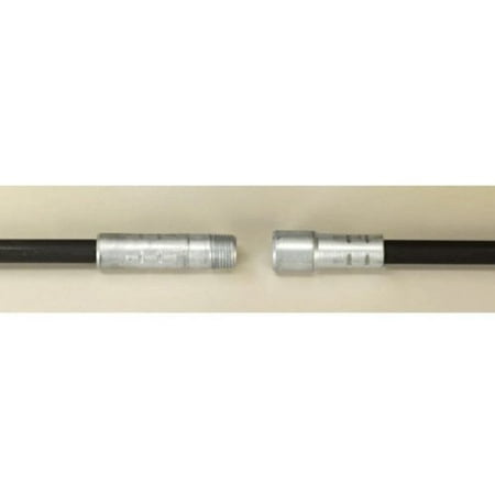 Fiberglass Chimney Rod - Tongwei Metal 59-F-6 Professional-duty Fiberglass Cleaning Rod 6 Black 3/8 Inch Pt, 4 Long By Chimney