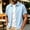 Sky Blue, variant on Men's Short Sleeve Dress Shirts Business Casual Button Down Shirts Solid Oxford Shirt Sky Blue