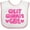 White and Pink, variant on Inktastic Great Grandma's Girl Granddaughter Gift Girls Baby Bib