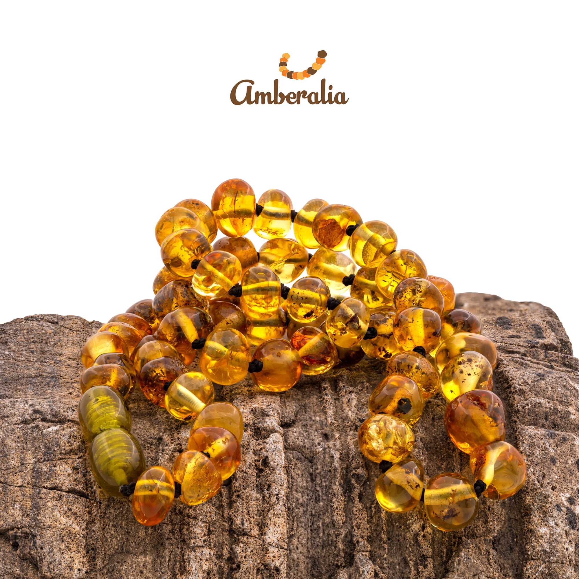 Lab-tested Boost immune System SIZES FOR EVERYBODY Amberalia knotted  Baltic Amber Necklace Certified Genuine Amber