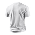 thumbnail image 5 of LTTVQM Mens Henley Shirts Waffle Button Short Sleeve Tops Lightweight Breathable Slim Fit Workout Fitness Athletic T-Shirt White M, 5 of 5