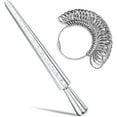 thumbnail image 1 of LinenLoon Ring Sizer Measuring Tool, NuLink Aluminum Ring Mandrel Dual Measurement Size Metal Rings Sizers Tools Kit Adjuster for Women Men Rings, 1 of 5