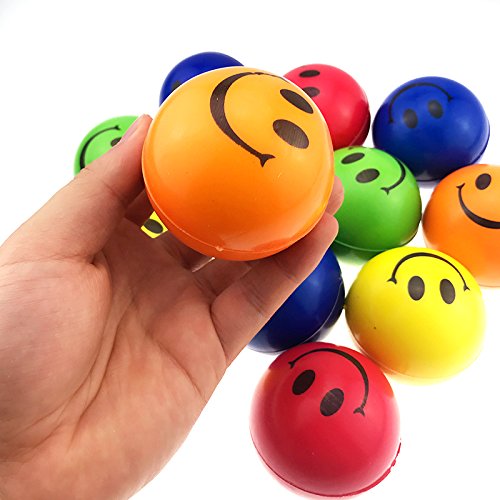 Colorful Smiley Face Stress Balls 