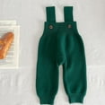 thumbnail image 4 of Toimothcn Baby Girls Pants Baby Knitted Jumpsuit Overalls Fall Winter Warm Losoe Fit Simple Solid Color Suspenders For Kids Suitable For Outdoor Sports, 4 of 4