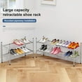 thumbnail image 4 of Shoe Rack, Free Standing Expandable Adjustable Shoes Organizer, Stackable Shoe Shelf for Entryway Doorway (6Tier), 4 of 7