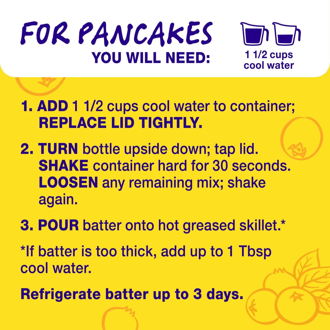 (8 pack) Betty Crocker Bisquick Shake 'n Pour Pancake Mix, Blueberry Flavored, 11.4 oz