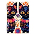 thumbnail image 2 of Cats Flowers Painting Ring Binder Notebook Journey Note Diary College Ruled Spiral Notebook Study Loose Leaf Paper A5 60 Pages, 2 of 8
