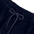 thumbnail image 6 of Corduroy Pants for Women Drawstring Elastic High Waist Pull On Straight Leg Slacks Casual Trousers with Pocket Palazzo Pants for Women, 6 of 7